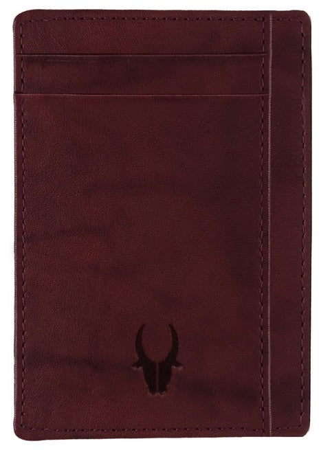 WildHorn Leather Card Holder for Men & Women (Brown Antique)